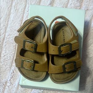 Lucky Brand Kids Tan Buckle Sandals